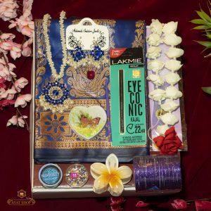 navy blue প্রিমিয়াম কাতান শাড়ি 💝✨